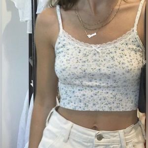 Brandy Melville Floral Tank Top